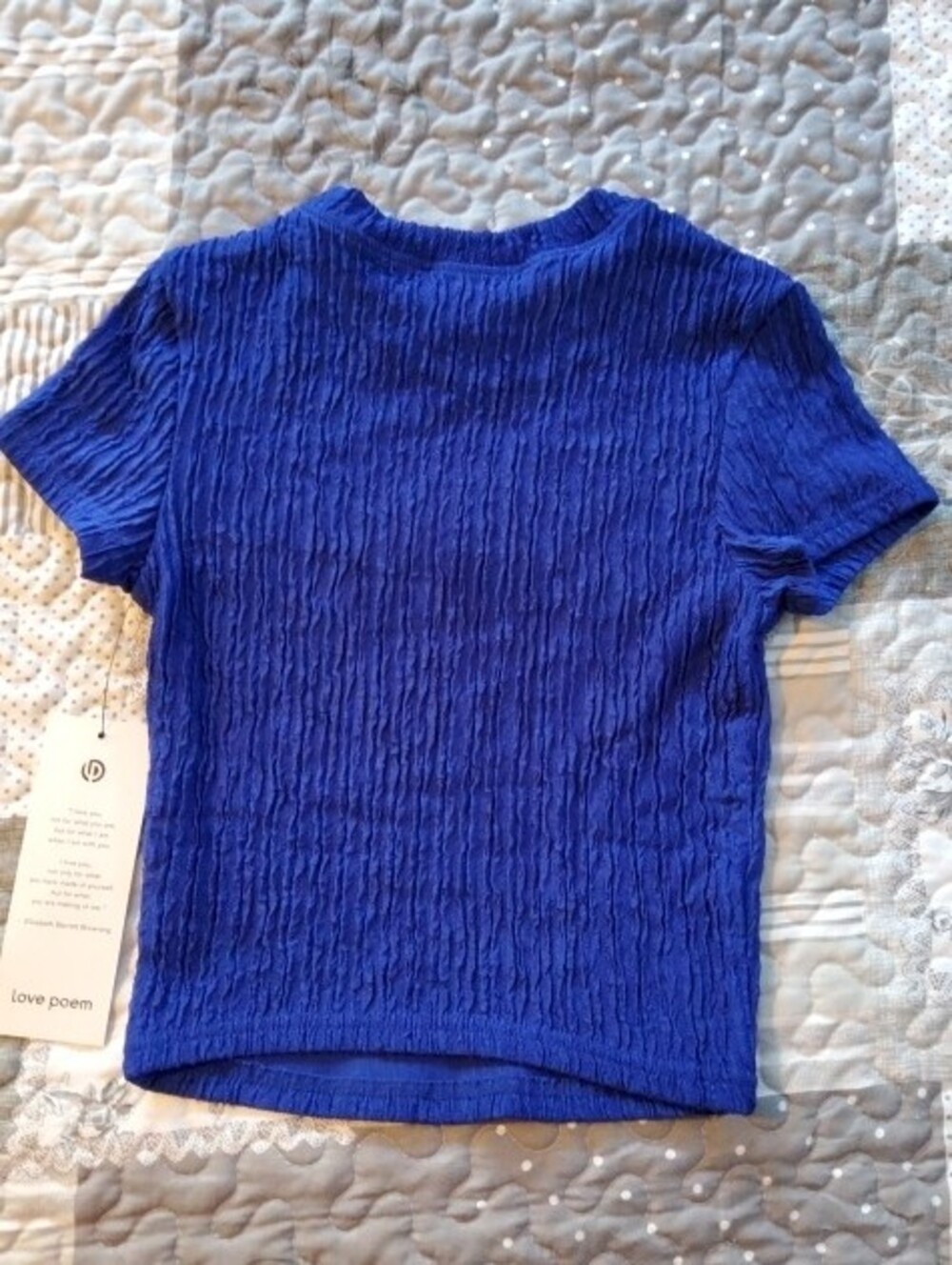 NWT Love Poem Knit Two-Piece Set - Short Sleeve Top & Wide Leg Pants Small - Picture 7 of 13